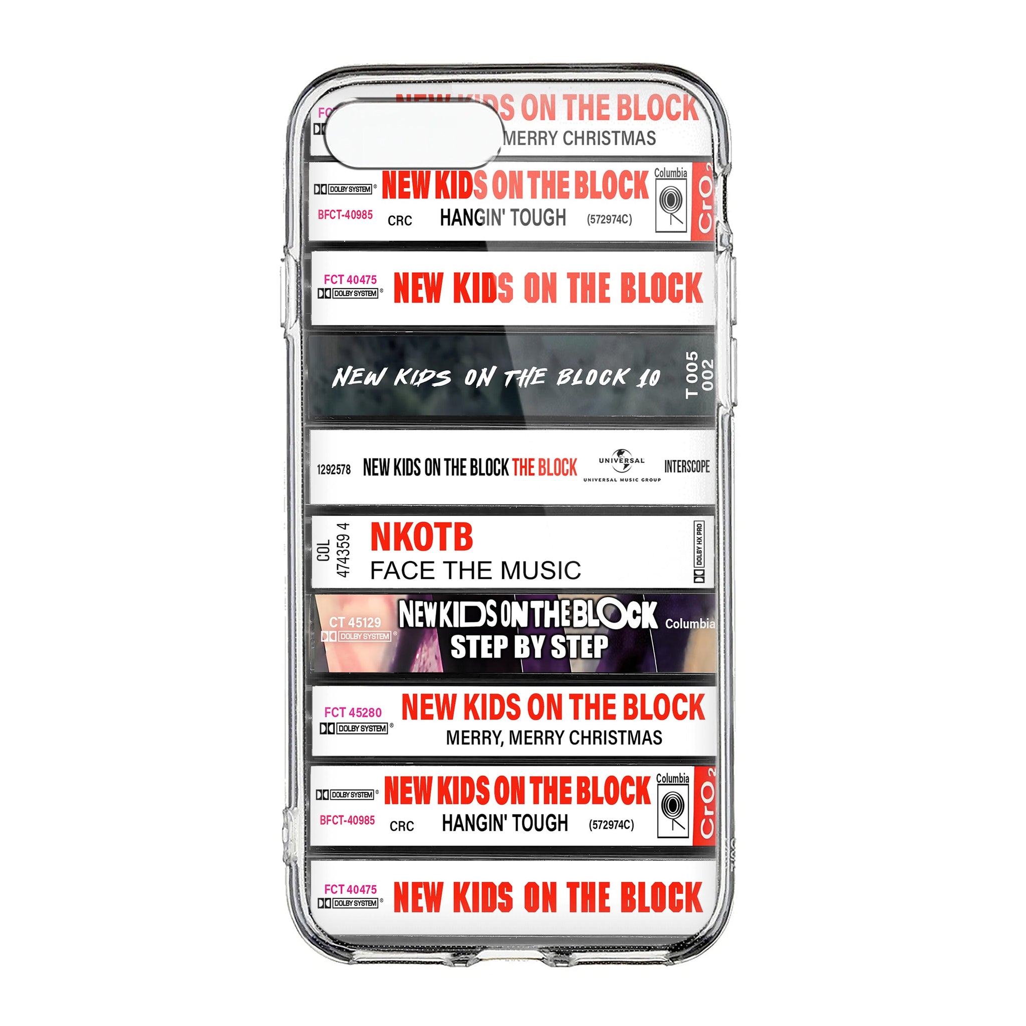 New Kids on the Block Albums Cassette Collection Retro Phone Case