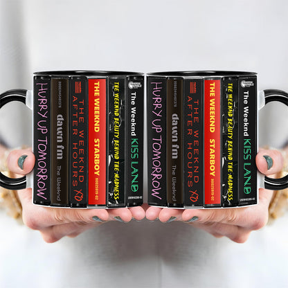 The Weeknd Albums Cassette Collection Retro Accent Edge-to-Edge Printed Mug