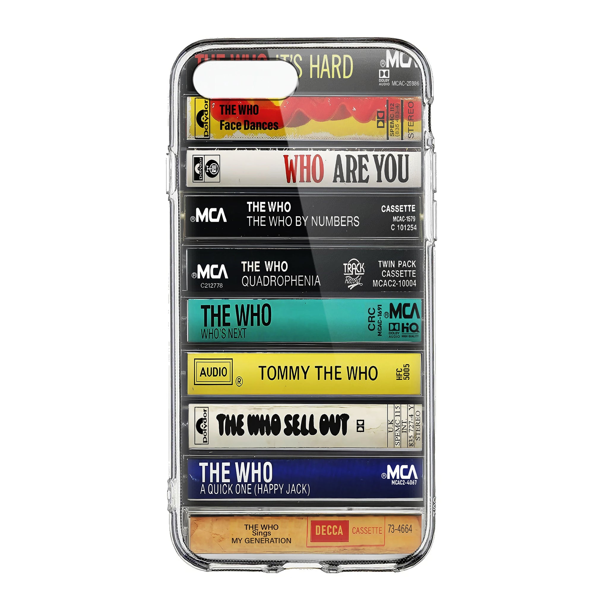 The Who Albums Cassette Collection Retro Phone Case