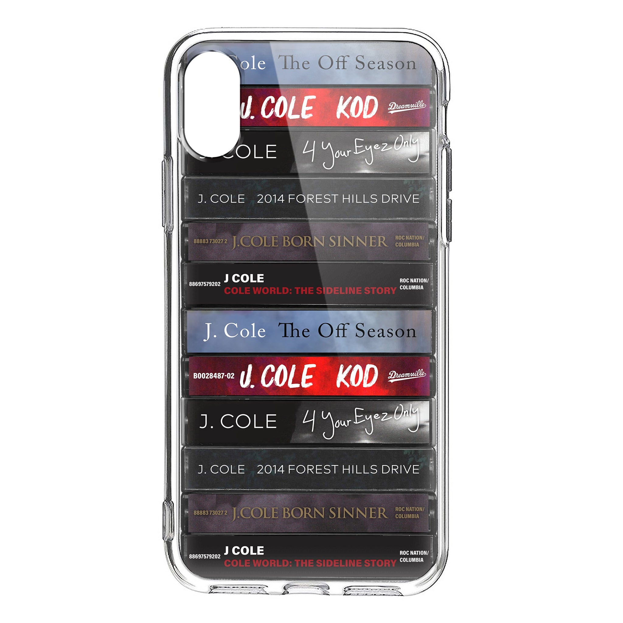 J.Cole Albums Cassette Collection Retro Phone Case