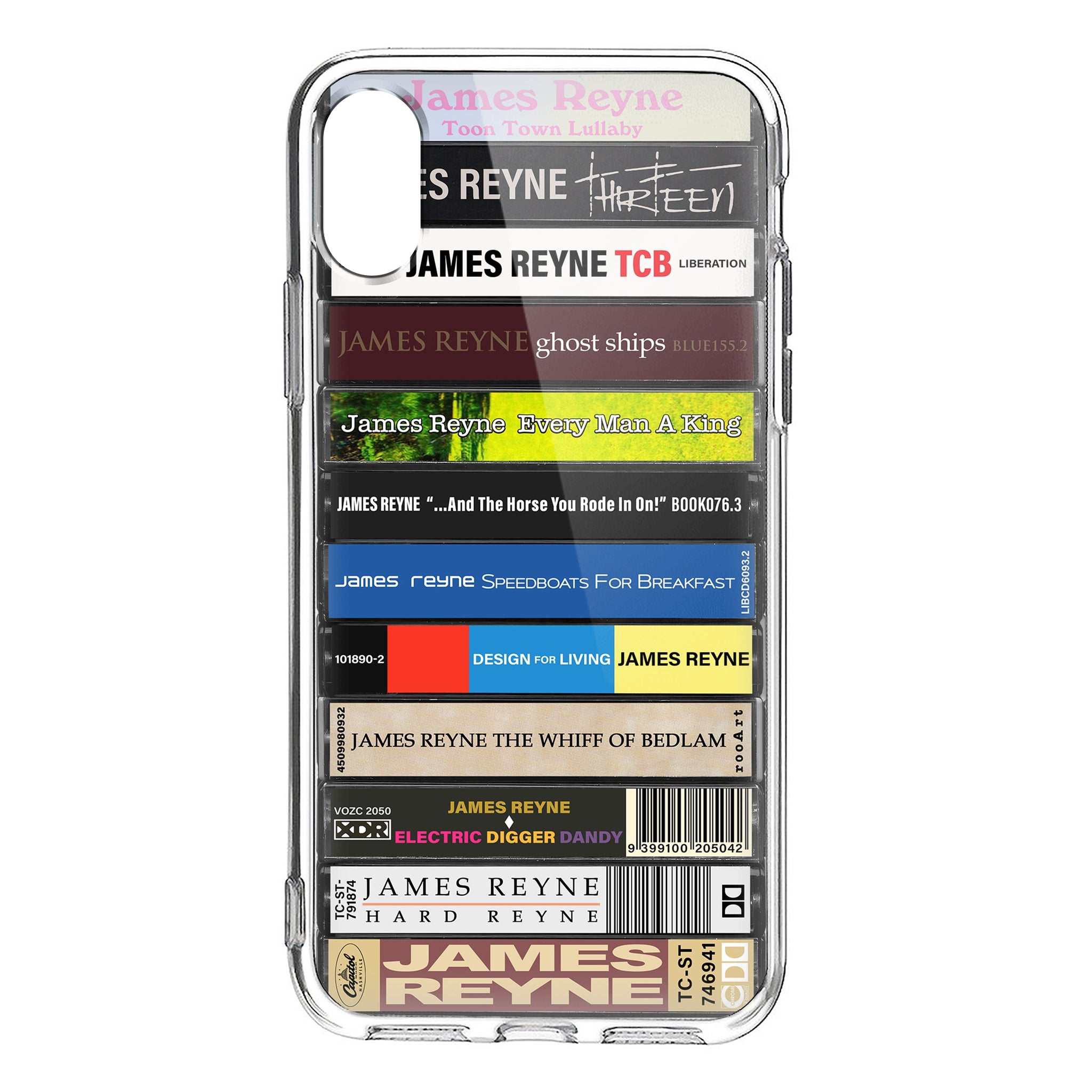 James Reyne Albums Cassette Collection Retro Phone Case