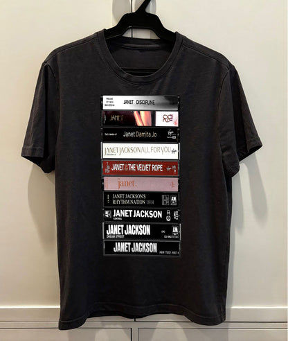 Janet Jackson Albums Cassette Retro Collection Premium Unisex T-Shirt