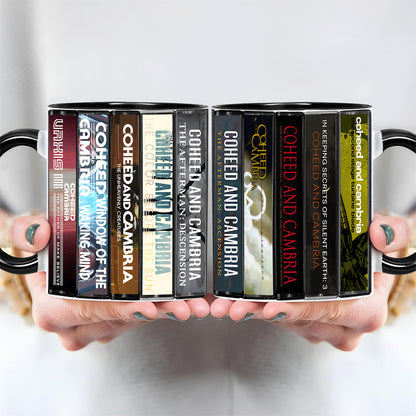 Coheed And Cambria Albums Cassette Collection Retro Accent Mug
