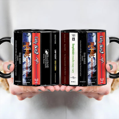 Limp Bizkit Albums Cassette Collection Retro Accent Edge-to-Edge Printed Mug