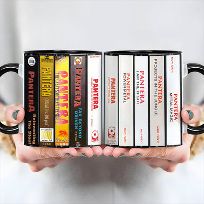 Pantera Albums Cassette Retro Collection Accent Mug