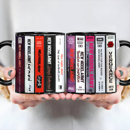 New Model Army Albums Cassette Retro Collection Accent Mug