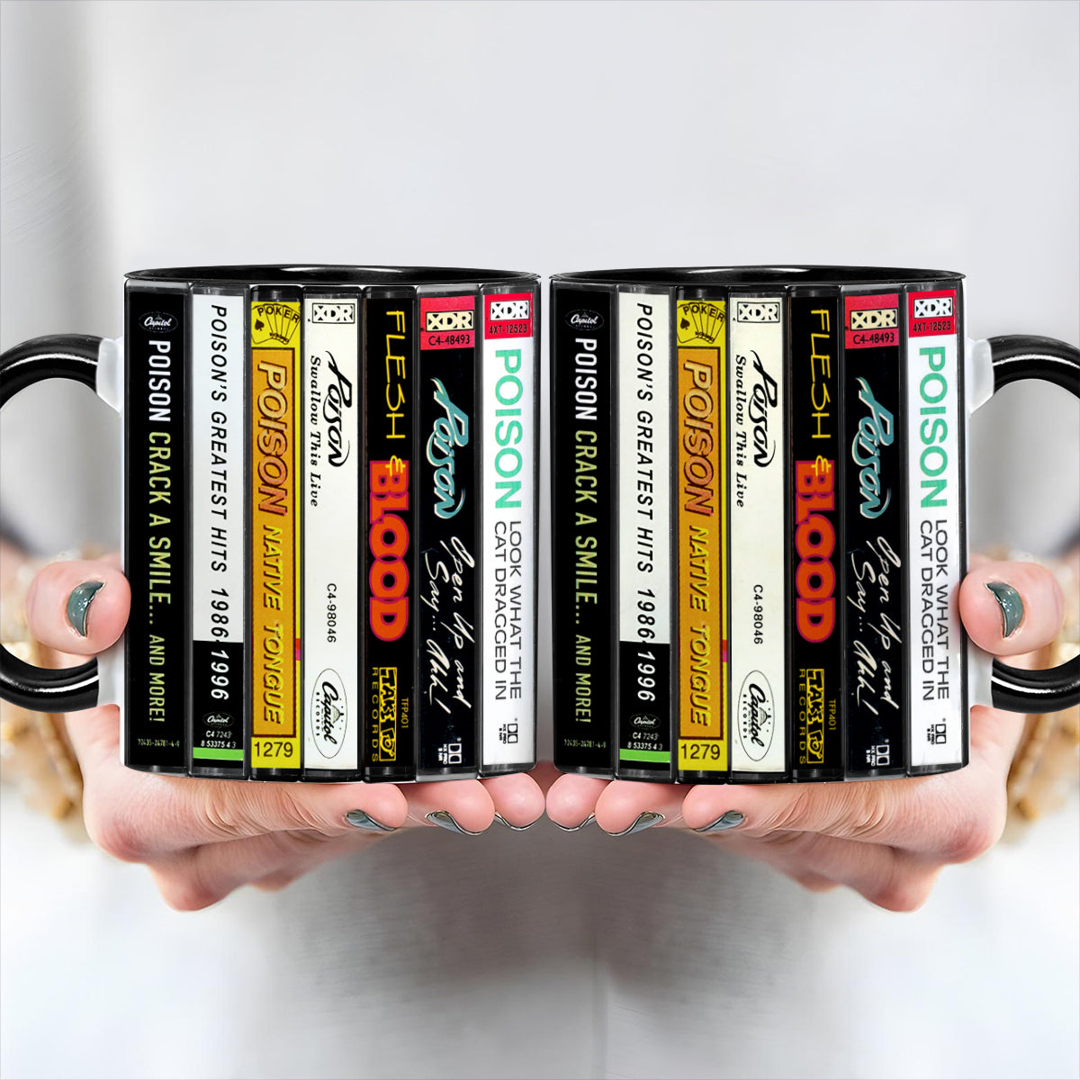 Poison Albums Cassette Retro Collection Accent Mug