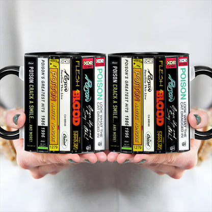 Poison Albums Cassette Retro Collection Accent Mug