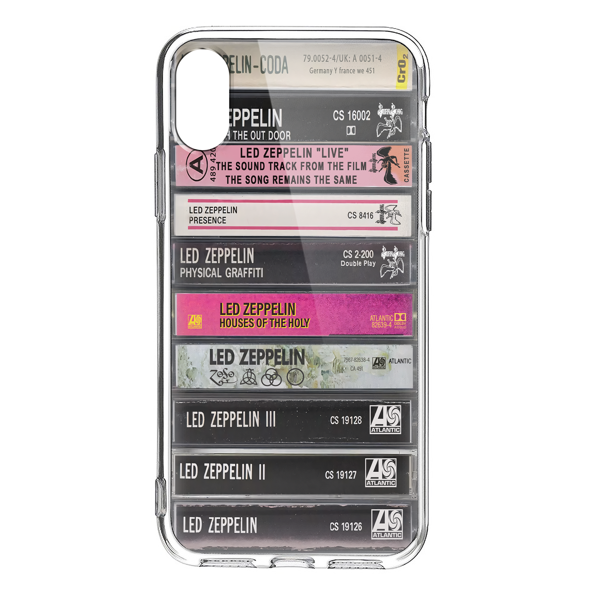 Led Zeppelin Albums Cassette Collection Retro MagSafe Phone Case