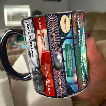 Tame Impala Albums Cassette Collection Retro Accent Mug