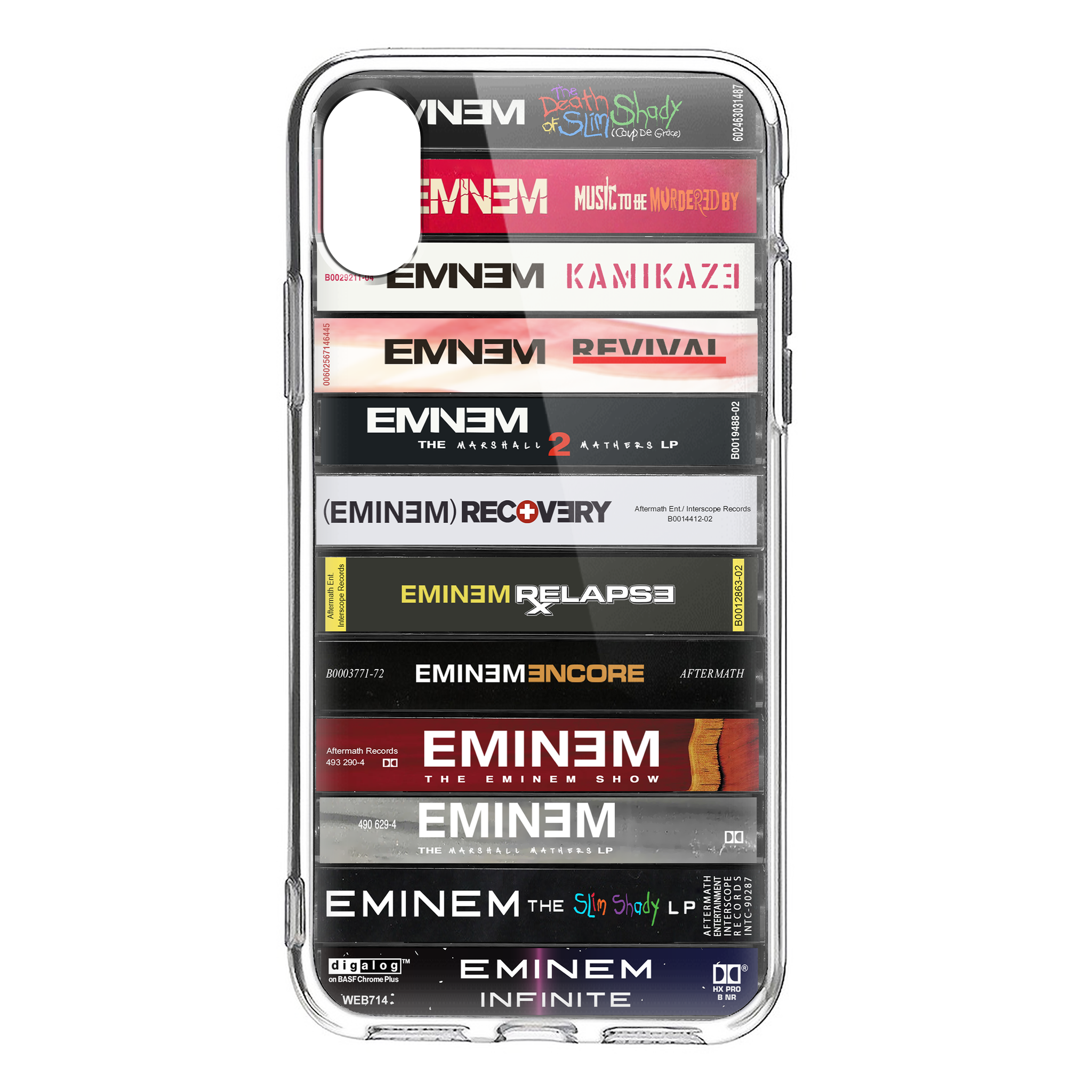 Eminem Albums Cassette Collection Retro MagSafe Phone Case