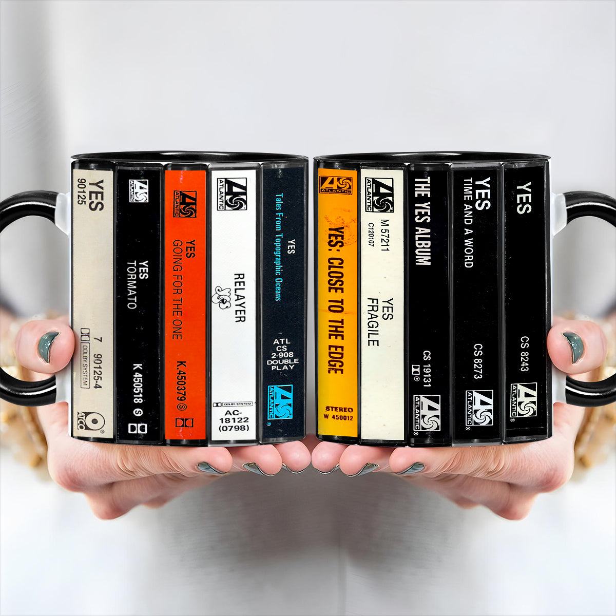 YES Albums Retro Cassette Collection Accent Mug