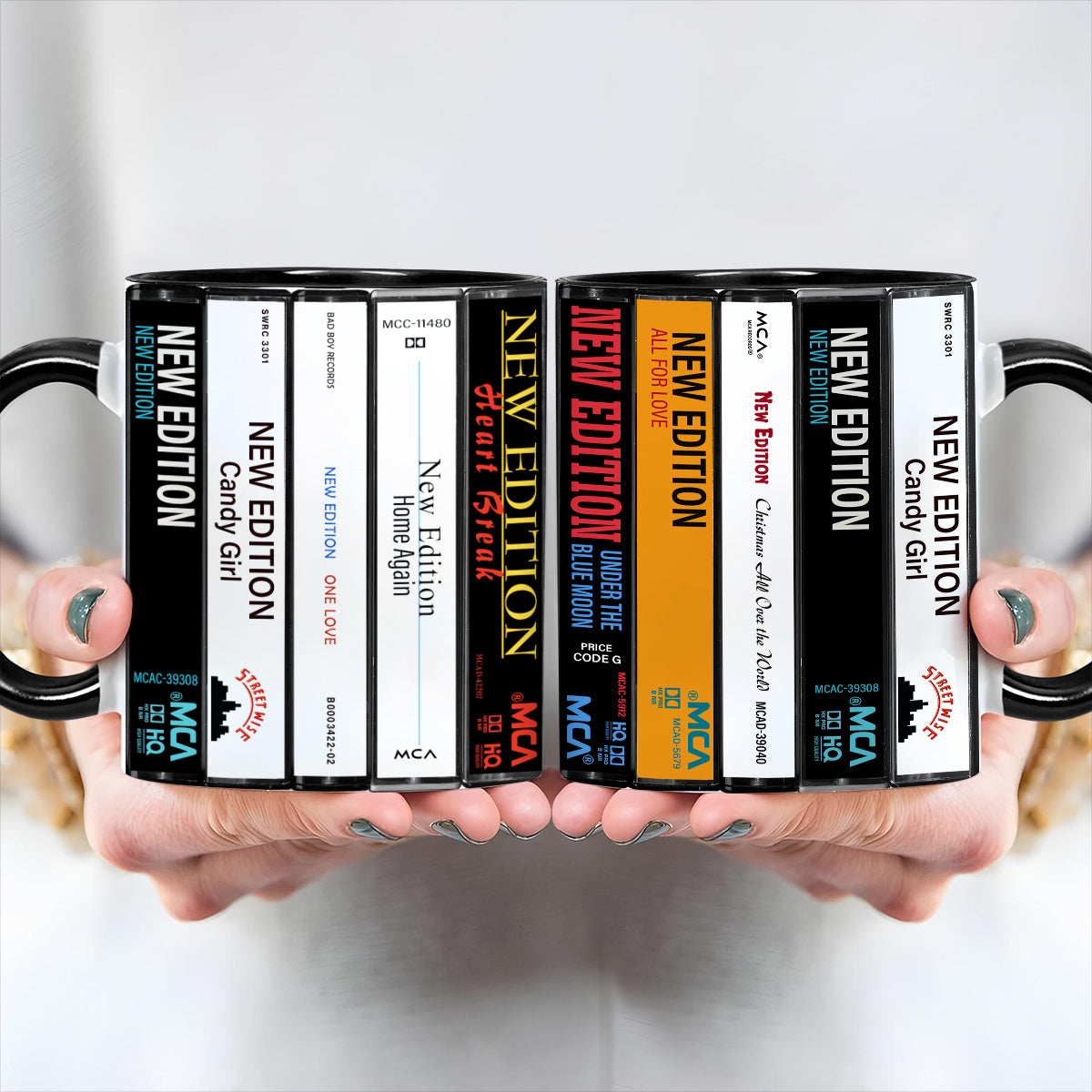 New Edition Albums Cassette Retro Collection Accent Mug