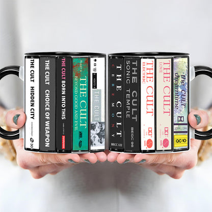 The Cult Albums Cassette Collection Retro Accent Mug
