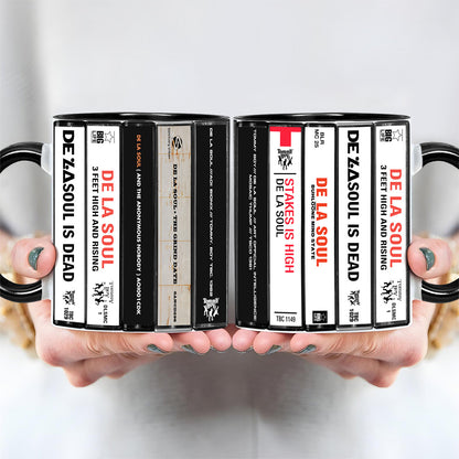 De La Soul Albums Cassette Collection Retro Accent Mug