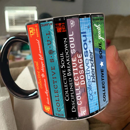 Collective Soul Albums Cassette Collection Retro Accent Mug