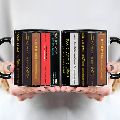 Panic! at the Disco Albums Cassette Collection Retro Accent Mug