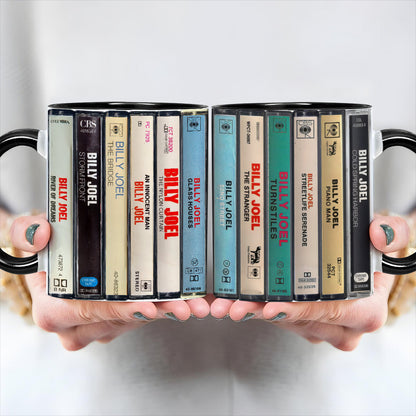 Billy Joel Albums Cassette Retro Collection Accent Mug