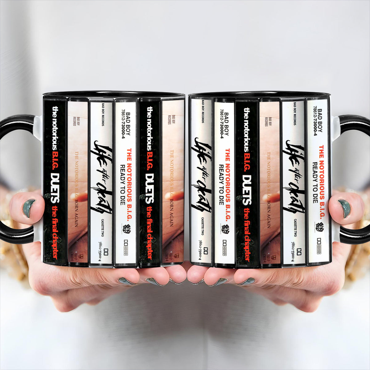 The Notorious B.I.G. Albums Cassette Retro Accent Mug