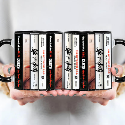 The Notorious B.I.G. Albums Cassette Retro Accent Mug