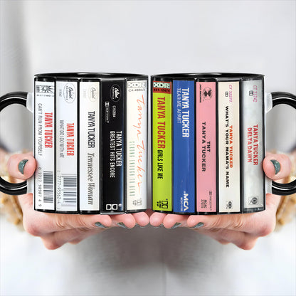 Tanya Tucker Albums Cassette Retro Collection Accent Mug