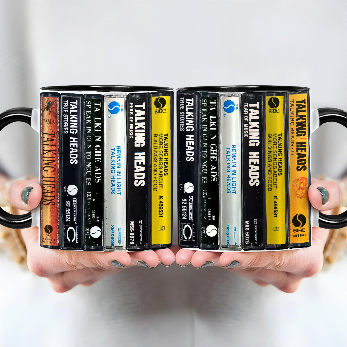 Talking Heads Albums Cassette Retro Collection Accent Mug