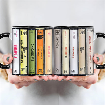 Chicago Albums Cassette Retro Collection Accent Mug