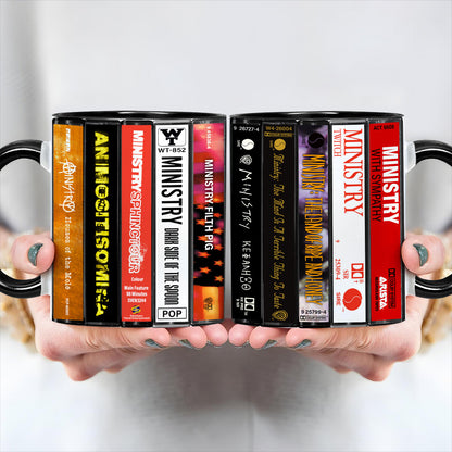 Ministry Albums Cassette Retro Collection Accent Mug