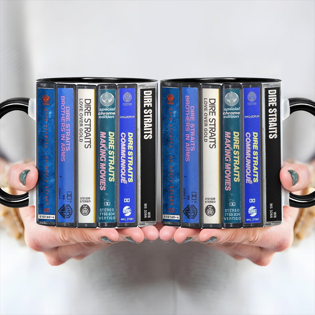 Dire Straits Albums Cassette Retro Collection Accent Mug