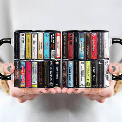 Goth Albums Cassette Retro Collection Accent Mug