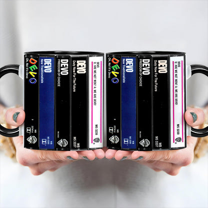 Devo Albums Cassette Retro Collection Accent Mug