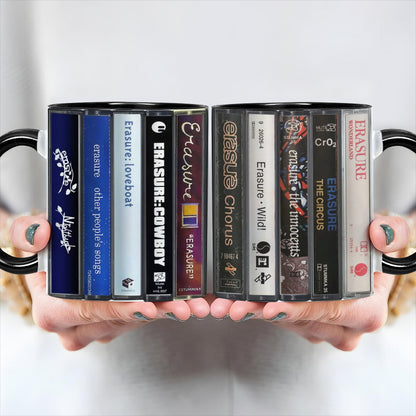 Erasure Albums Cassette Collection Retro Accent Mug