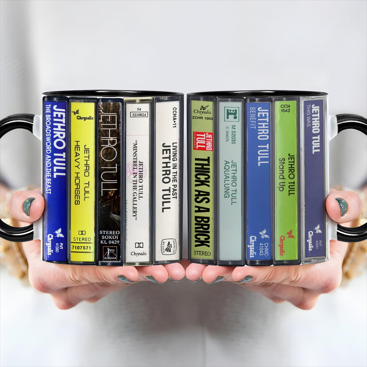 Jethro Tull Albums Cassette Retro Collection Accent Mug