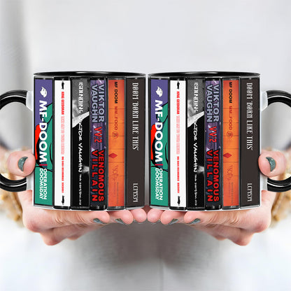 MF DOOM Albums Cassette Collection Retro Accent Mug