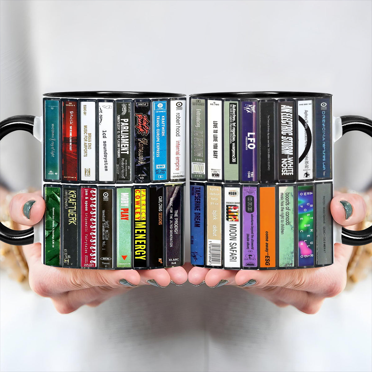 Electronic Dance Music Albums Cassette Collection Accent Mug
