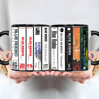 Blue Rodeo Albums Cassette Collection Retro Accent Mug