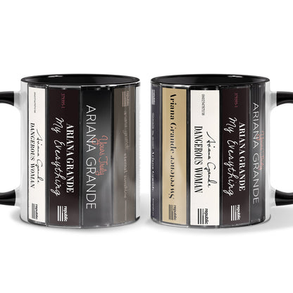 Ariana Grande Albums Cassette Collection Retro Accent Mug