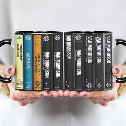 Van Morrison Albums Cassette Retro Collection Accent Mug