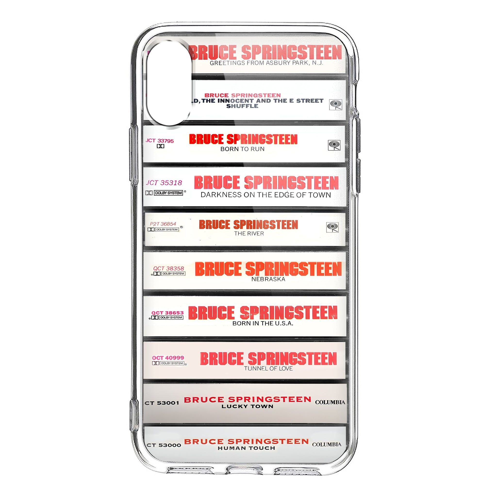 Bruce Springsteen Albums Cassette Collection Retro Phone Case
