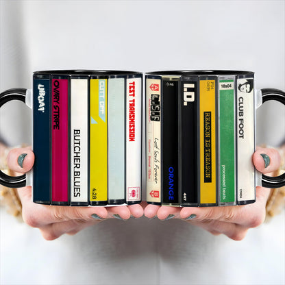 Kaskabian Albums Cassette Retro Collection Accent Mug