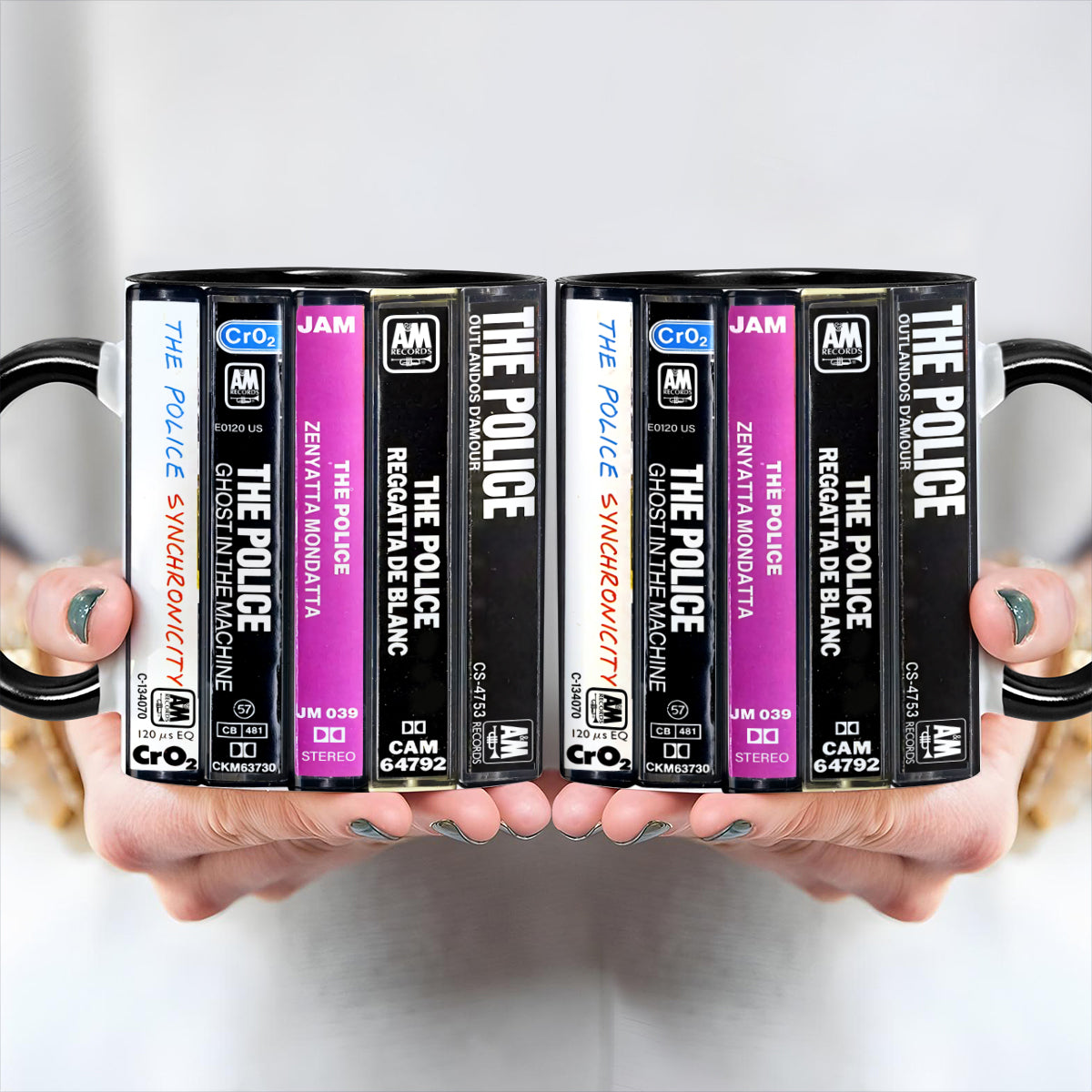 The Police Albums Cassette Retro Collection Accent Mug