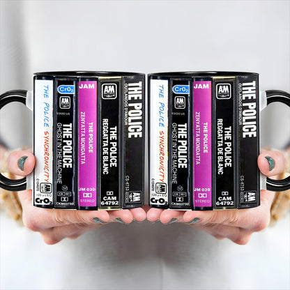 The Police Albums Cassette Retro Collection Accent Mug