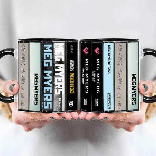 Meg Myers Albums Cassette Collection Retro Accent Mug