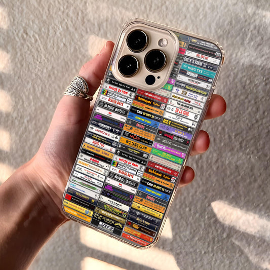 Classic 80s & 90s Hip Hop Albums Cassette Collection Retro MagSafe Phone Case