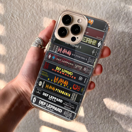 Def Leppard Albums Cassette Collection Retro MagSafe Phone Case