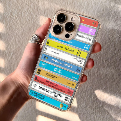 The Beatles Albums Cassette Collection Retro MagSafe Phone Case