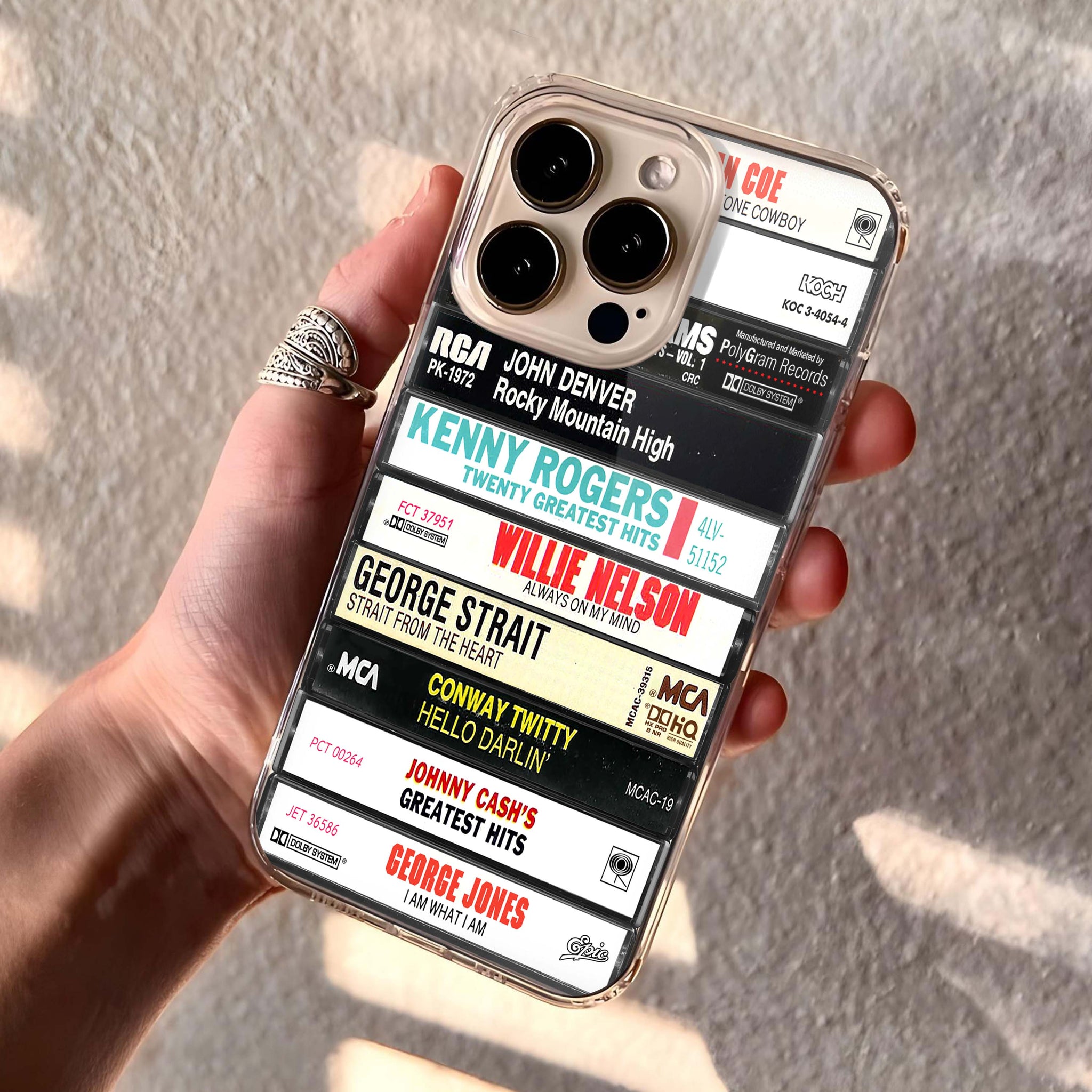 Classic Country Music Albums Cassette Collection Retro MagSafe Phone Case