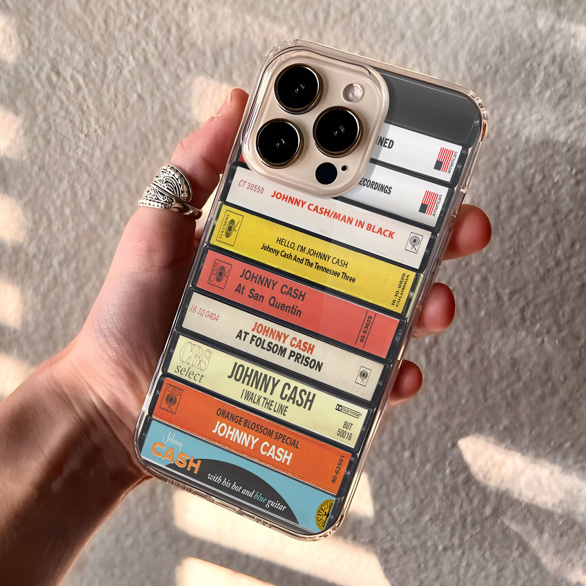 Johnny Cash Albums Cassette Collection Retro MagSafe Phone Case