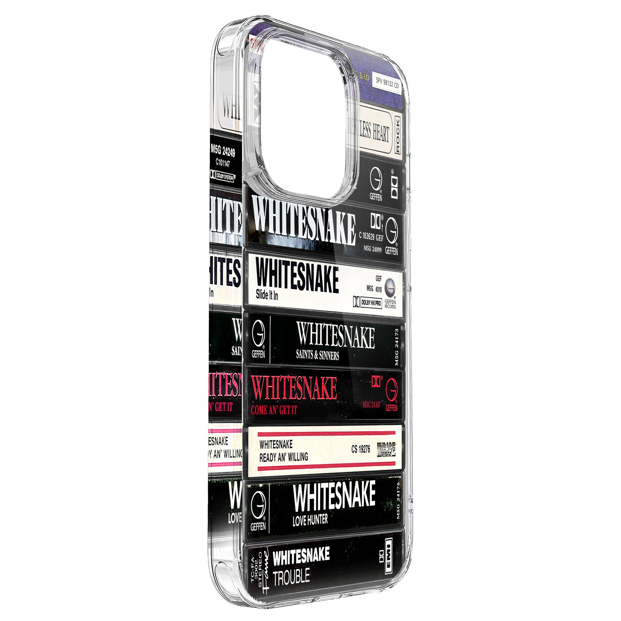 Whitesnake Albums Cassette Collection Retro Phone Case