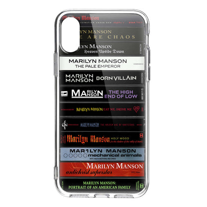 Marilyn Manson Albums Cassette Collection Retro Phone Case